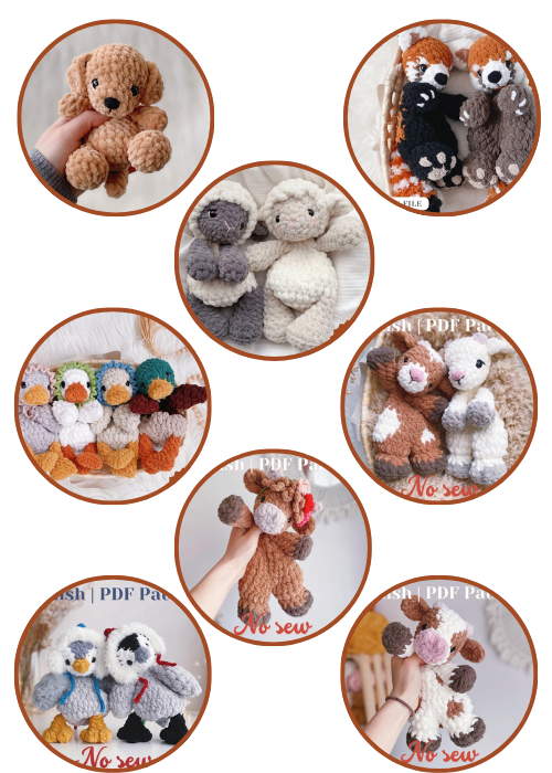 All in One No-Sew Crochet Pattern Pack