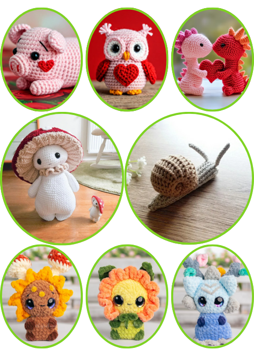 All In One Mushroom Crochet Patterns Bundle
