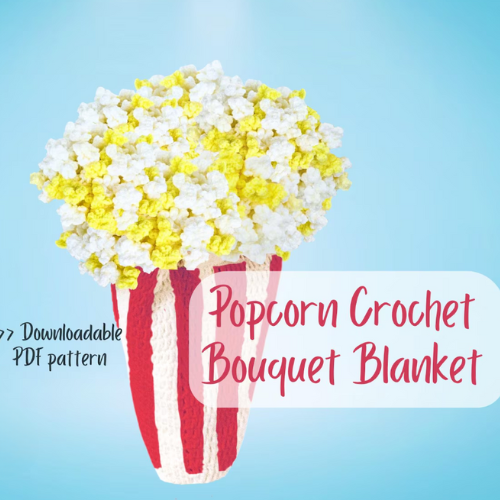 Popcorn Crochet Bouquet Blanket