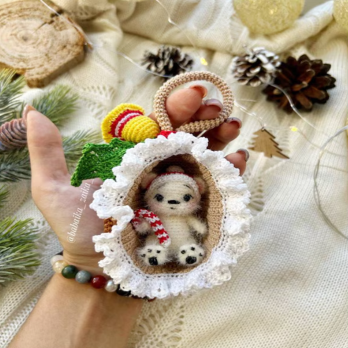 PDF Crochet Pattern Teddy Bear in Pine Cone
