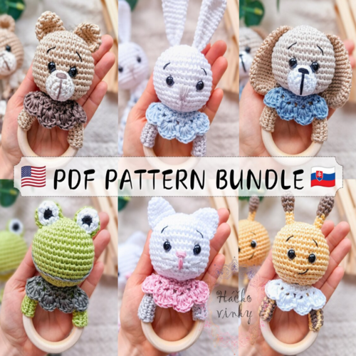 Crochet Baby Rattle Pattern Bundle PDF