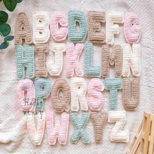 Crochet Uppercase Letters Pattern | Soft Plush Letters