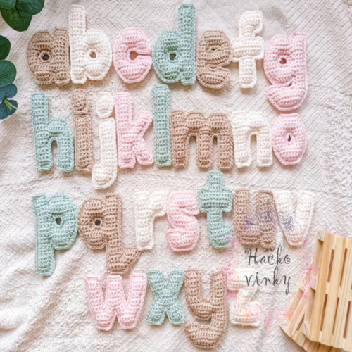Crochet Lowercase Letters Pattern | Soft Plush Letters