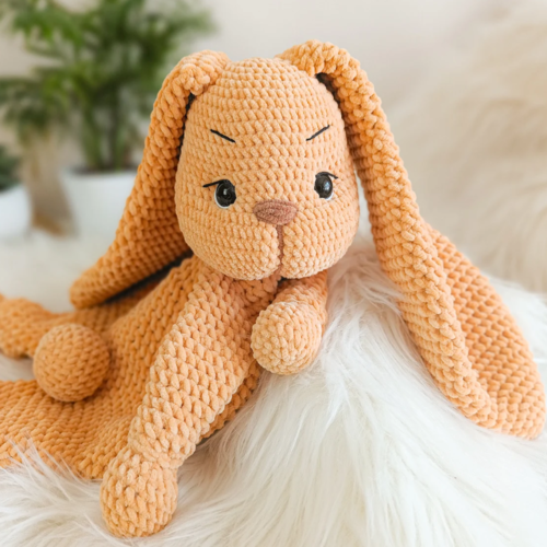 Bunny Snuggler Crochet Pattern | Amigurumi bunny crochet pattern