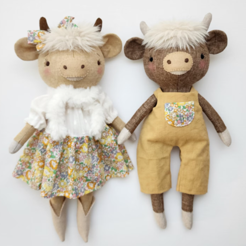 Highland Cow Sewing Pattern