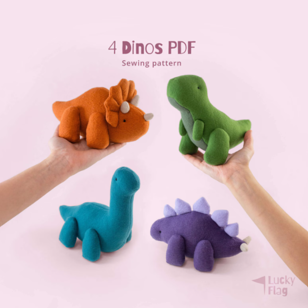 Fox Plush Sewing Pattern + Clothes in PDF