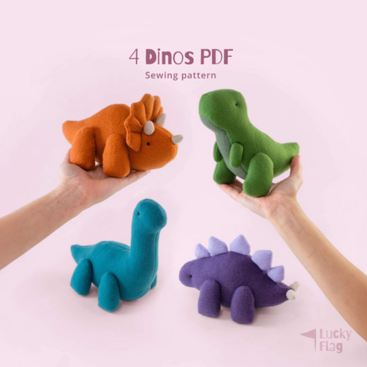 Fox Plush Sewing Pattern + Clothes in PDF