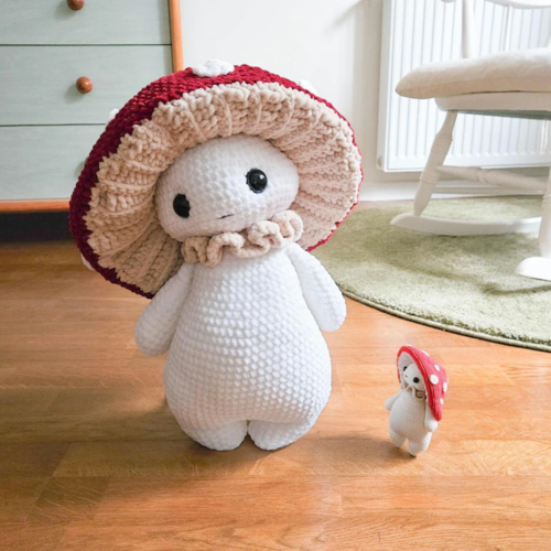 Mushroom guy - critter stitch crochet pattern