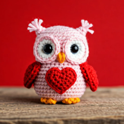 Valentines Owl Crochet Pattern