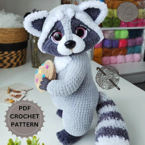 Raccoon Amigurumi Crochet – DIY Stuffed Animal Toy