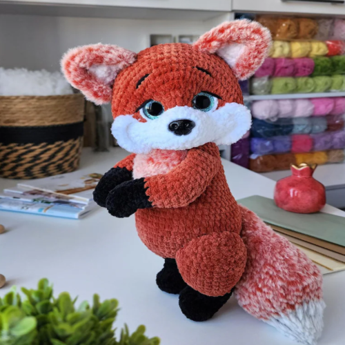 Fox Cute Crochet Pattern, Easy Amigurumi Crochet Pattern