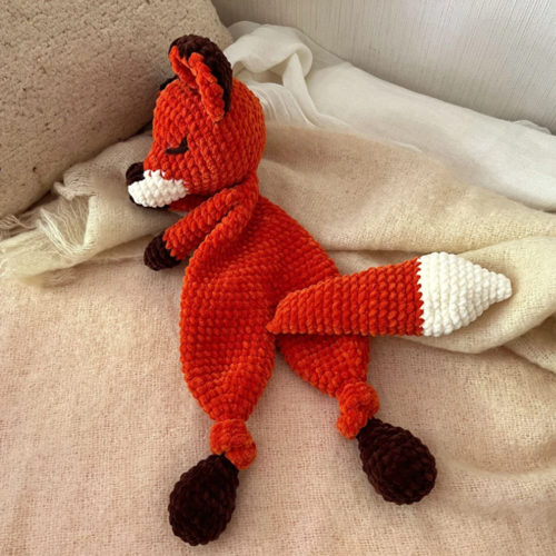 FOX Snuggler Plush Lovey Crochet Pattern PDF