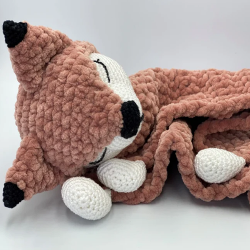 Crochet Pattern - Comforter Cuddly Fox