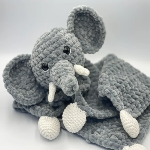 Crochet Pattern Comforter Elephant / Crochet Pattern Comforter Elephant