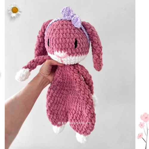 No-Sew Lily Bunny Snuggler Crochet PATTERN